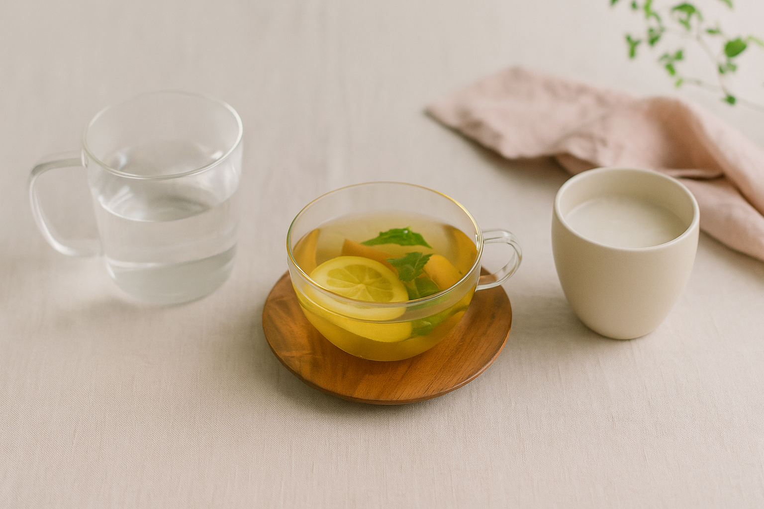 1日が整う、愛用ドリンク3選。白湯・ハーブティー・甘酒